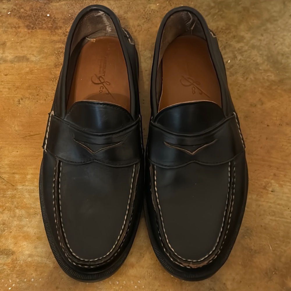 Rancourt Penny Mocs Black CXL Leather 8.5 B